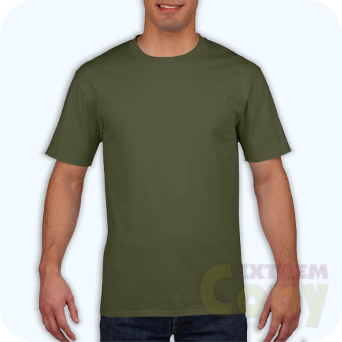 pólónyomás military zöld pólóval